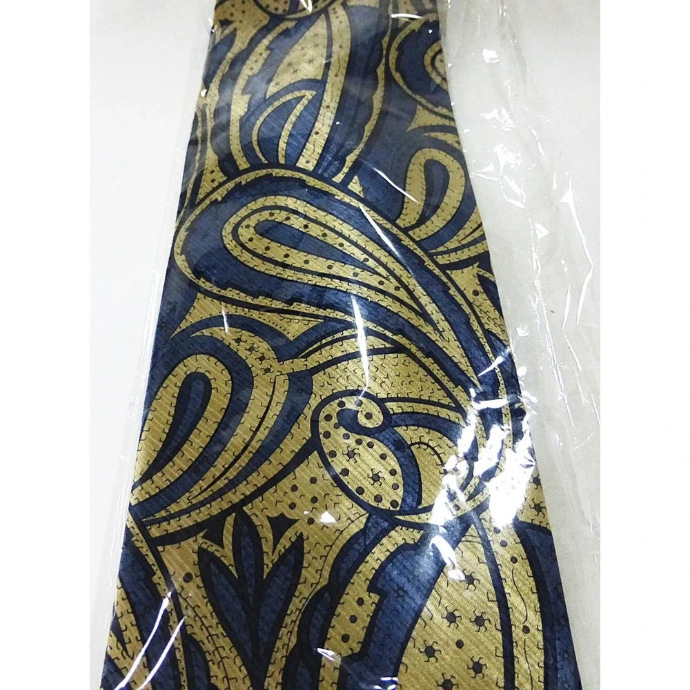 Irvine park men tie‎ new silk blue gold Paisley artsy Career Academia Preppy